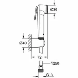 Душевой набор GROHE Tempesta-F, теплый закат глянец (27513DA1) Душевой набор GROHE Tempesta-F, теплый закат глянец (27513DA1)
