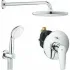Душевая система GROHE BauEdge со смесителем для душа, хром (1000191) Душевая система GROHE BauEdge со смесителем для душа, хром (1000191)