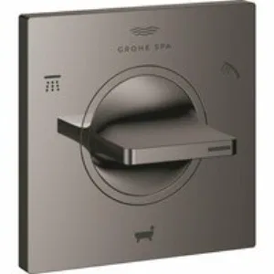Внешняя часть переключателя потоков GROHE Allure на 3 положения, темный графит глянец (19590A01) Внешняя часть переключателя потоков GROHE Allure на 3 положения, темный графит глянец (19590A01)