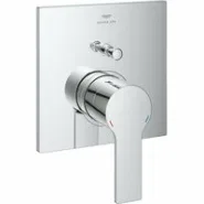 Внешняя часть смесителя для ванны GROHE Allure скрытого монтажа на 2 потребителя, квадратная, хром (19315001)