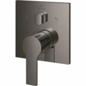 Внешняя часть смесителя для ванны GROHE Allure скрытого монтажа на 3 потребителя, квадратная, темный графит глянец (29176A01) Внешняя часть смесителя для ванны GROHE Allure скрытого монтажа на 3 потребителя, квадратная, темный графит глянец (29176A01)