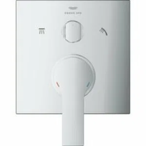 Внешняя часть смесителя для ванны GROHE Allure скрытого монтажа на 3 потребителя, квадратная, хром (29176001) Внешняя часть смесителя для ванны GROHE Allure скрытого монтажа на 3 потребителя, квадратная, хром (29176001)