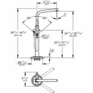 Внешняя часть смесителя для ванны GROHE Atrio напольного монтажа, хром (32135003) Внешняя часть смесителя для ванны GROHE Atrio напольного монтажа, хром (32135003)