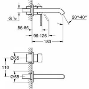 Внешняя часть смесителя для раковины GROHE Essence скрытого монтажа, на 2 отверстия, M-Size, темный графит матовый (29192AL1) Внешняя часть смесителя для раковины GROHE Essence скрытого монтажа, на 2 отверстия, M-Size, темный графит матовый (29192AL1)