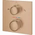Внешняя часть термостата для ванны GROHE Allure скрытого монтажа на 2 потребителя, квадратная, теплый закат матовый (19446DL2) Внешняя часть термостата для ванны GROHE Allure скрытого монтажа на 2 потребителя, квадратная, теплый закат матовый (19446DL2)