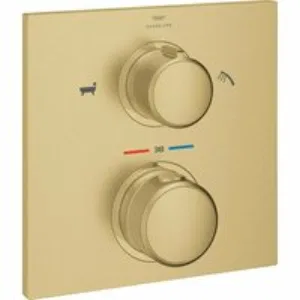 Внешняя часть термостата для ванны GROHE Allure скрытого монтажа на 2 потребителя, квадратная, холодный рассвет матовый (19446GN2) Внешняя часть термостата для ванны GROHE Allure скрытого монтажа на 2 потребителя, квадратная, холодный рассвет матовый (19446GN2)