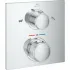 Внешняя часть термостата для ванны GROHE Allure скрытого монтажа на 2 потребителя, квадратная, хром (19446002) Внешняя часть термостата для ванны GROHE Allure скрытого монтажа на 2 потребителя, квадратная, хром (19446002)