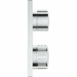 Внешняя часть термостата для душа GROHE Allure скрытого монтажа на 1 потребителя, квадратная, хром (19380002) Внешняя часть термостата для душа GROHE Allure скрытого монтажа на 1 потребителя, квадратная, хром (19380002)