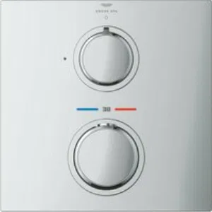Внешняя часть термостата для душа GROHE Allure скрытого монтажа на 1 потребителя, квадратная, хром (19380002) Внешняя часть термостата для душа GROHE Allure скрытого монтажа на 1 потребителя, квадратная, хром (19380002)
