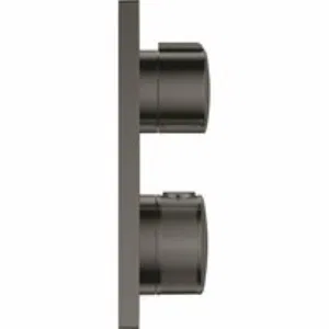 Внешняя часть термостата для душа GROHE Allure скрытого монтажа на 2 потребителя, квадратная, темный графит глянец (29181A02) Внешняя часть термостата для душа GROHE Allure скрытого монтажа на 2 потребителя, квадратная, темный графит глянец (29181A02)
