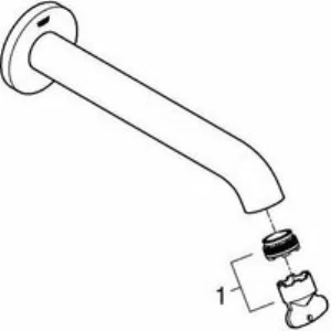 Излив для ванны GROHE Essence, холодный рассвет матовый (13449GN1) Излив для ванны GROHE Essence, холодный рассвет матовый (13449GN1)