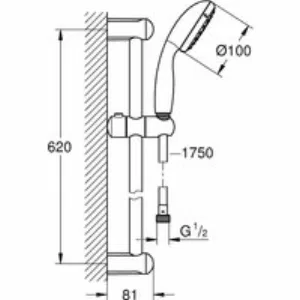 Готовый комплект для ванной комнаты GROHE BauEdge, хром (1000180) Готовый комплект для ванной комнаты GROHE BauEdge, хром (1000180)
