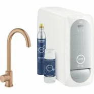 Кран для кухонной мойки GROHE Blue Home Mono с системой фильтрации, охлаждения и газирования воды, Wi-Fi, теплый закат матовый (31498DL1)