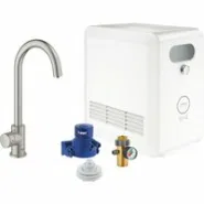 Кран для кухонной мойки GROHE Blue Professional Mono с функцией фильтрации, с системой охлаждения и газирования воды, Wi-Fi, суперсталь (31302DC2)