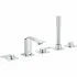 Смеситель для ванны GROHE Allure двухвентильный, на 5 отверстий, на край ванны, хром (25221001) Смеситель для ванны GROHE Allure двухвентильный, на 5 отверстий, на край ванны, хром (25221001)