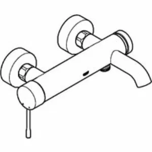 Смеситель для ванны GROHE Essence, суперсталь (25250DC1) Смеситель для ванны GROHE Essence, суперсталь (25250DC1)