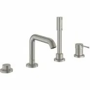 Смеситель для ванны GROHE Essence на 4 отверстия, суперсталь (25251DC1)