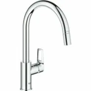Смеситель для кухни GROHE BauLoop с вытяжным изливом, хром (30543000)