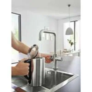 Смеситель для кухни GROHE Blue Home с системой фильтрации, охлаждения и газирования воды, Wi-Fi, суперсталь (31456DC1) Смеситель для кухни GROHE Blue Home с системой фильтрации, охлаждения и газирования воды, Wi-Fi, суперсталь (31456DC1)