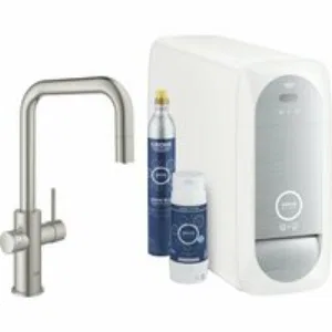 Смеситель для кухни GROHE Blue Home с системой фильтрации, охлаждения и газирования воды, Wi-Fi, суперсталь (31543DC0) Смеситель для кухни GROHE Blue Home с системой фильтрации, охлаждения и газирования воды, Wi-Fi, суперсталь (31543DC0)