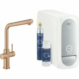 Смеситель для кухни GROHE Blue Home с системой фильтрации, охлаждения и газирования воды, Wi-Fi, теплый закат матовый (31454DL1) Смеситель для кухни GROHE Blue Home с системой фильтрации, охлаждения и газирования воды, Wi-Fi, теплый закат матовый (31454DL1)