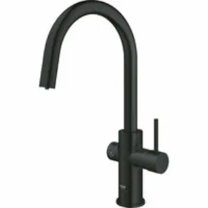 Смеситель для кухонной мойки GROHE Blue Home с системой фильтрации, охлаждения и газирования воды, Wi-Fi, черный бархат (31541KS0) Смеситель для кухонной мойки GROHE Blue Home с системой фильтрации, охлаждения и газирования воды, Wi-Fi, черный бархат (31541KS0)