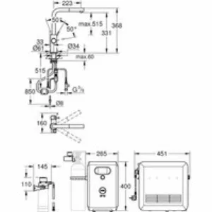 Смеситель для кухни GROHE Blue Professional Wi-Fi, суперсталь (31326DC2) Смеситель для кухни GROHE Blue Professional Wi-Fi, суперсталь (31326DC2)