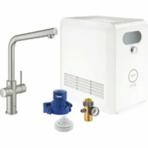Смеситель для кухни GROHE Blue Professional с функцией фильтрации, с системой охлаждения и газирования воды, Wi-Fi, суперсталь (31347DC3) Смеситель для кухни GROHE Blue Professional с функцией фильтрации, с системой охлаждения и газирования воды, Wi-Fi, суперсталь (31347DC3)