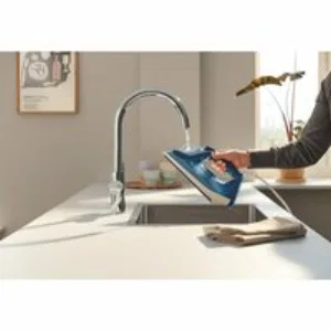 Смеситель для кухонной мойки GROHE Blue Pure BauCurve с функцией фильтрации, с фильтром UltraSafe в комплекте, хром (30582000) Смеситель для кухонной мойки GROHE Blue Pure BauCurve с функцией фильтрации, с фильтром UltraSafe в комплекте, хром (30582000)