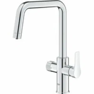 Смеситель для кухонной мойки GROHE Blue Pure Eurosmart с функцией фильтрации, без фильтра в комплекте, хром (30583000) Смеситель для кухонной мойки GROHE Blue Pure Eurosmart с функцией фильтрации, без фильтра в комплекте, хром (30583000)