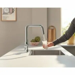 Смеситель для кухонной мойки GROHE Blue Pure Eurosmart с функцией фильтрации, без фильтра в комплекте, хром (30583000) Смеситель для кухонной мойки GROHE Blue Pure Eurosmart с функцией фильтрации, без фильтра в комплекте, хром (30583000)