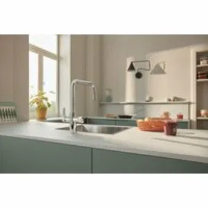 Смеситель для кухонной мойки GROHE Blue Pure Eurosmart с функцией фильтрации, с фильтром в комплекте, хром (30584000) Смеситель для кухонной мойки GROHE Blue Pure Eurosmart с функцией фильтрации, с фильтром в комплекте, хром (30584000)