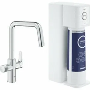 Смеситель для кухонной мойки GROHE Blue Pure Eurosmart с функцией фильтрации, с фильтром обратного осмоса в комплекте, хром (30586000) Смеситель для кухонной мойки GROHE Blue Pure Eurosmart с функцией фильтрации, с фильтром обратного осмоса в комплекте, хром (30586000)