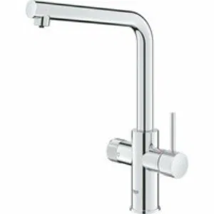 Смеситель для кухонной мойки GROHE Blue Pure Minta с функцией фильтрации, без фильтра в комплекте, хром (30588000) Смеситель для кухонной мойки GROHE Blue Pure Minta с функцией фильтрации, без фильтра в комплекте, хром (30588000)