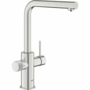 Смеситель для кухни GROHE Blue Pure Minta c вытяжным изливом и фильтрацией, суперсталь (30590DC0) Смеситель для кухни GROHE Blue Pure Minta c вытяжным изливом и фильтрацией, суперсталь (30590DC0)