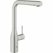 Смеситель для кухни GROHE Essence с вытяжным изливом 2jet, суперсталь (30504DC0)