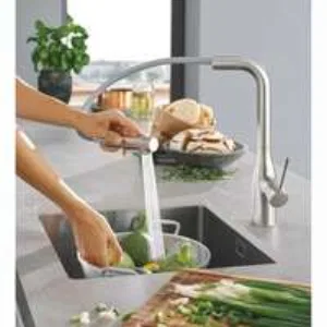 Смеситель для кухни GROHE Essence с вытяжным изливом 2jet, суперсталь (30504DC0) Смеситель для кухни GROHE Essence с вытяжным изливом 2jet, суперсталь (30504DC0)