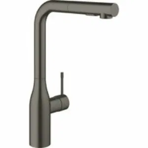 Смеситель для кухни GROHE Essence с вытяжным изливом 2jet, темный графит матовый (30504AL0) Смеситель для кухни GROHE Essence с вытяжным изливом 2jet, темный графит матовый (30504AL0)