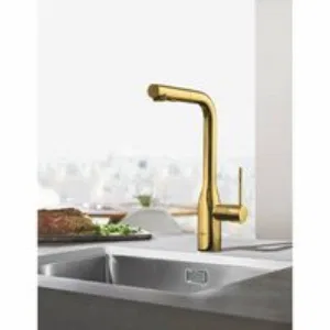Смеситель для кухни GROHE Essence с вытяжным изливом 2jet, холодный рассвет глянец (30504GL0) Смеситель для кухни GROHE Essence с вытяжным изливом 2jet, холодный рассвет глянец (30504GL0)