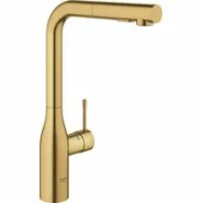 Смеситель для кухни GROHE Essence с вытяжным изливом 2jet, холодный рассвет матовый (30504GN0)