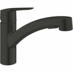 Смеситель для кухни GROHE Start c вытяжным изливом 2jet, черный (303072431) Смеситель для кухни GROHE Start c вытяжным изливом 2jet, черный (303072431)