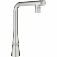 Смеситель для кухни GROHE Zedra SmartControl с вытяжным изливом 2jet, суперсталь (31886DC0)