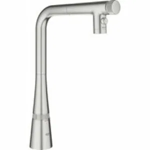 Смеситель для кухни GROHE Zedra SmartControl с вытяжным изливом 2jet, суперсталь (31886DC0) Смеситель для кухни GROHE Zedra SmartControl с вытяжным изливом 2jet, суперсталь (31886DC0)