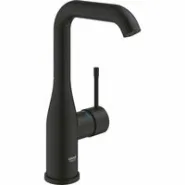 Смеситель для раковины GROHE Essence без донного клапана, L-size, фантомный черный (24177KF1)