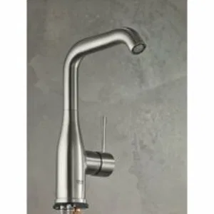 Смеситель для раковины GROHE Essence с донным клапаном, L-size, суперсталь (24174DC1) Смеситель для раковины GROHE Essence с донным клапаном, L-size, суперсталь (24174DC1)