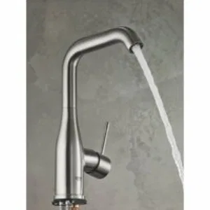 Смеситель для раковины GROHE Essence с донным клапаном, L-size, суперсталь (24174DC1) Смеситель для раковины GROHE Essence с донным клапаном, L-size, суперсталь (24174DC1)