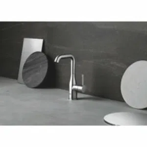 Смеситель для раковины GROHE Essence с донным клапаном, L-size, суперсталь (24174DC1) Смеситель для раковины GROHE Essence с донным клапаном, L-size, суперсталь (24174DC1)
