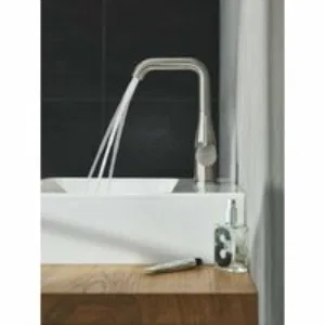 Смеситель для раковины GROHE Essence с донным клапаном, L-size, суперсталь (24174DC1) Смеситель для раковины GROHE Essence с донным клапаном, L-size, суперсталь (24174DC1)