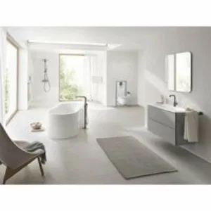 Смеситель для раковины GROHE Essence с донным клапаном, L-size, темный графит глянцевый (24174A01) Смеситель для раковины GROHE Essence с донным клапаном, L-size, темный графит глянцевый (24174A01)