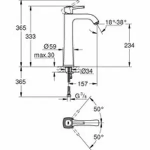 Смеситель для раковины GROHE Grandera, XL-Size, теплый закат глянец (23313DA0) Смеситель для раковины GROHE Grandera, XL-Size, теплый закат глянец (23313DA0)